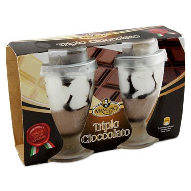 Triple Chocolate Glass Cup