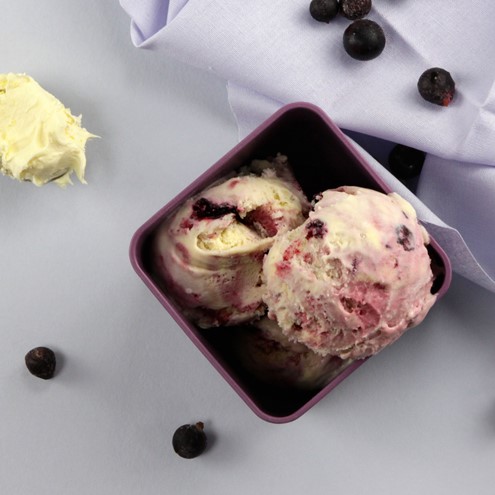 Blackcurrants in Cornish Clotted Cream Gelato Alternate Image